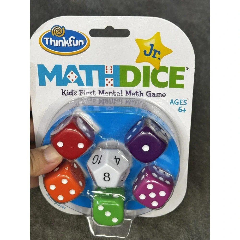 Thinkfun‎ Jr. Math Dice Jr Kids First Mental Math Game Learning Ages 6+ *NEW